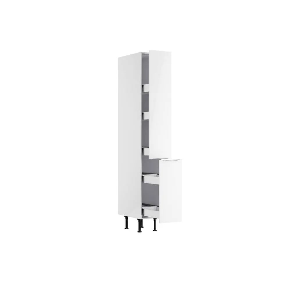 Apothekerschrank 'Optikomfort Arvid986' weiß 30 x 211,8 x 58,4 cm