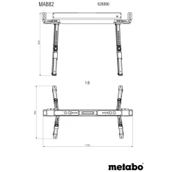 Arbeitsbock-Set 'MAB 82' 116 x 98 x 82 cm bis max. 590 kg