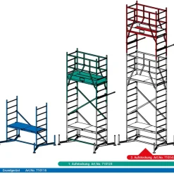 Arbeitsgerüst 'ClimTec' 2. Aufstockung 215 cm