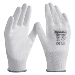 Arbeitshandschuh 'Economic White' weiß Größe 9/L