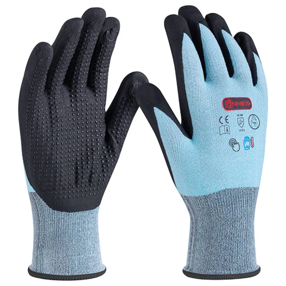 Arbeitshandschuh 'Economic Comfort Cool&Touch' blau/weiß/schwarz Größe 11/XXL