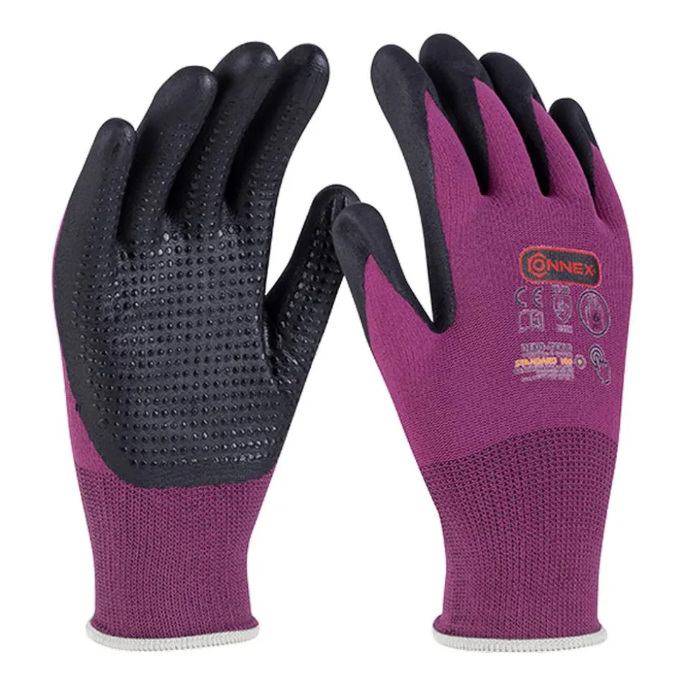 Arbeitshandschuh 'Economic Comfort Touch' rot/schwarz Größe 6