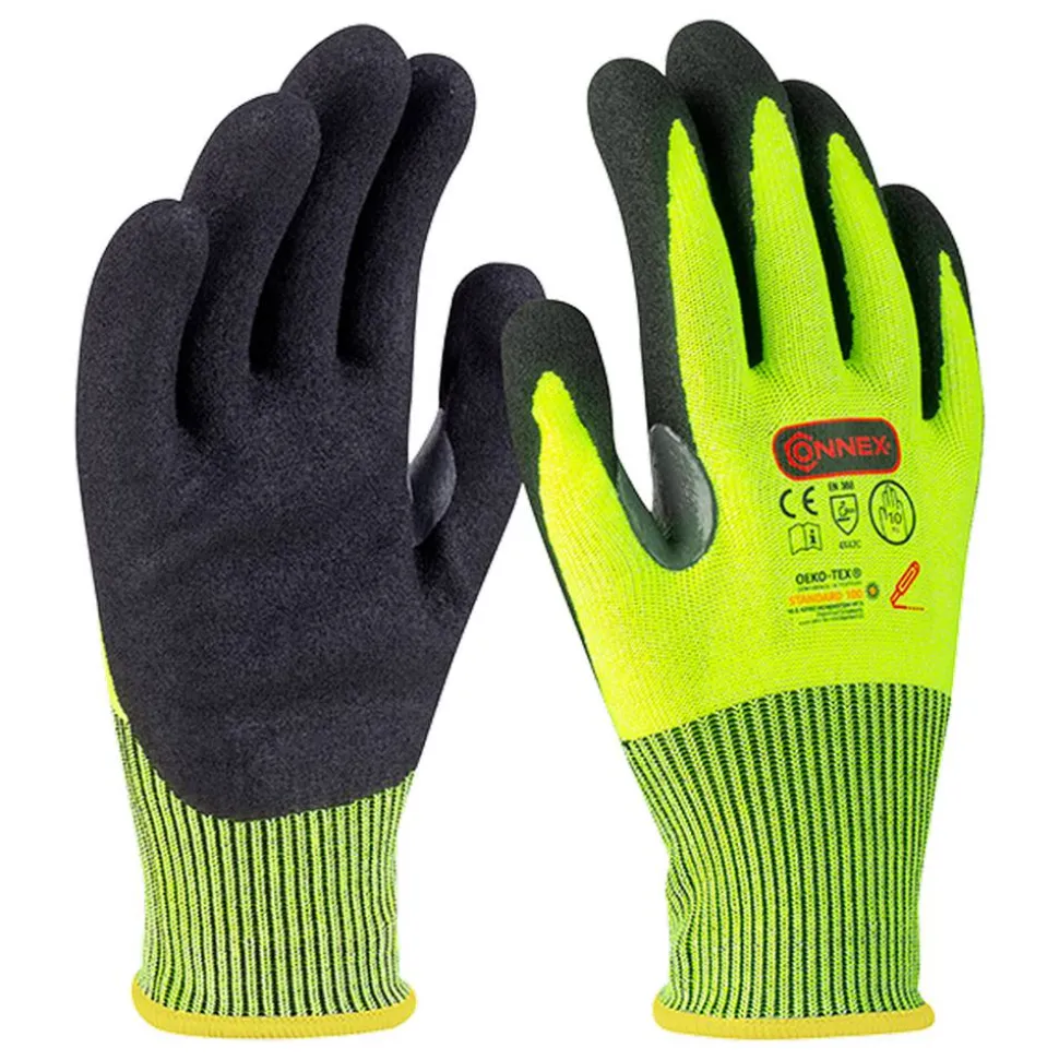Arbeitshandschuh 'Outdoor Cut C Plus' gelb/schwarz Größe 10/XL