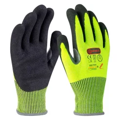 Arbeitshandschuh 'Outdoor Cut C Plus' gelb/schwarz Größe 9/L