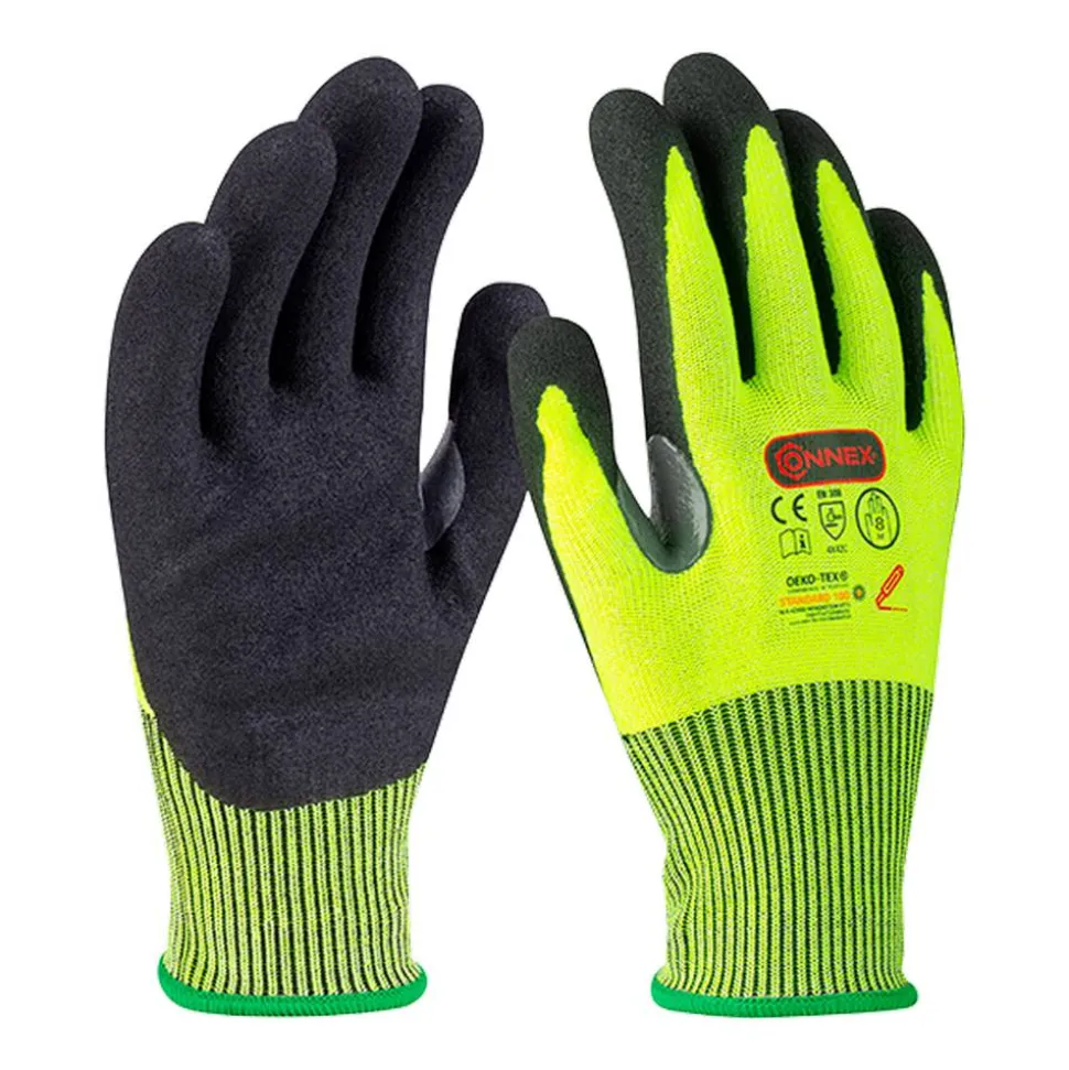 Arbeitshandschuh 'Outdoor Cut C Plus' gelb/schwarz Größe 8/M