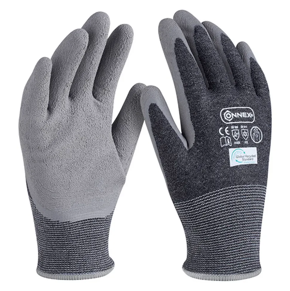 Arbeitshandschuh 'Recycled Thermo' schwarz/weiß/grau Größe 10/XL