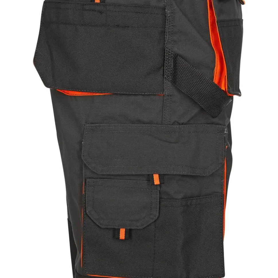 Arbeitslatzhose grau/orange Gr. 58