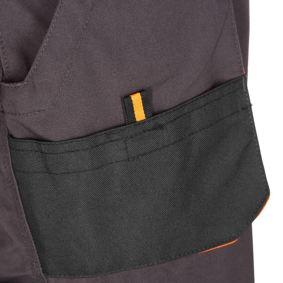 Arbeitslatzhose grau/orange Gr. 52