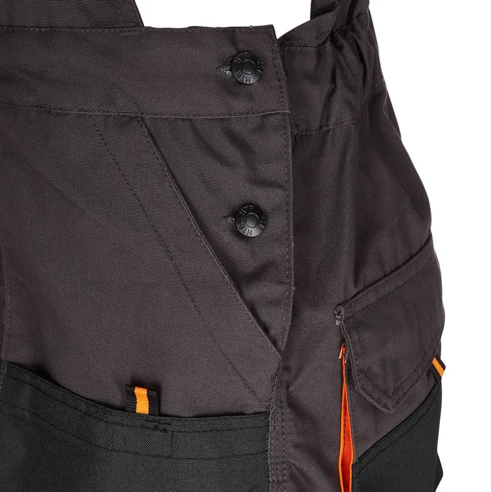 Arbeitslatzhose grau/orange Gr. 52