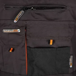 Arbeitslatzhose grau/orange Gr. 52