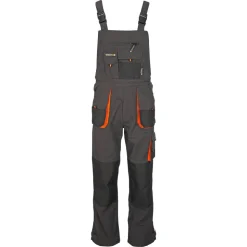 Arbeitslatzhose grau/orange Gr. 54