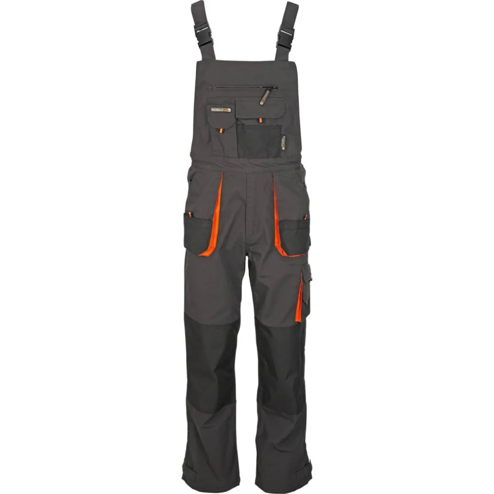 Arbeitslatzhose grau/orange Gr. 54
