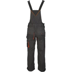 Arbeitslatzhose grau/orange Gr. 48