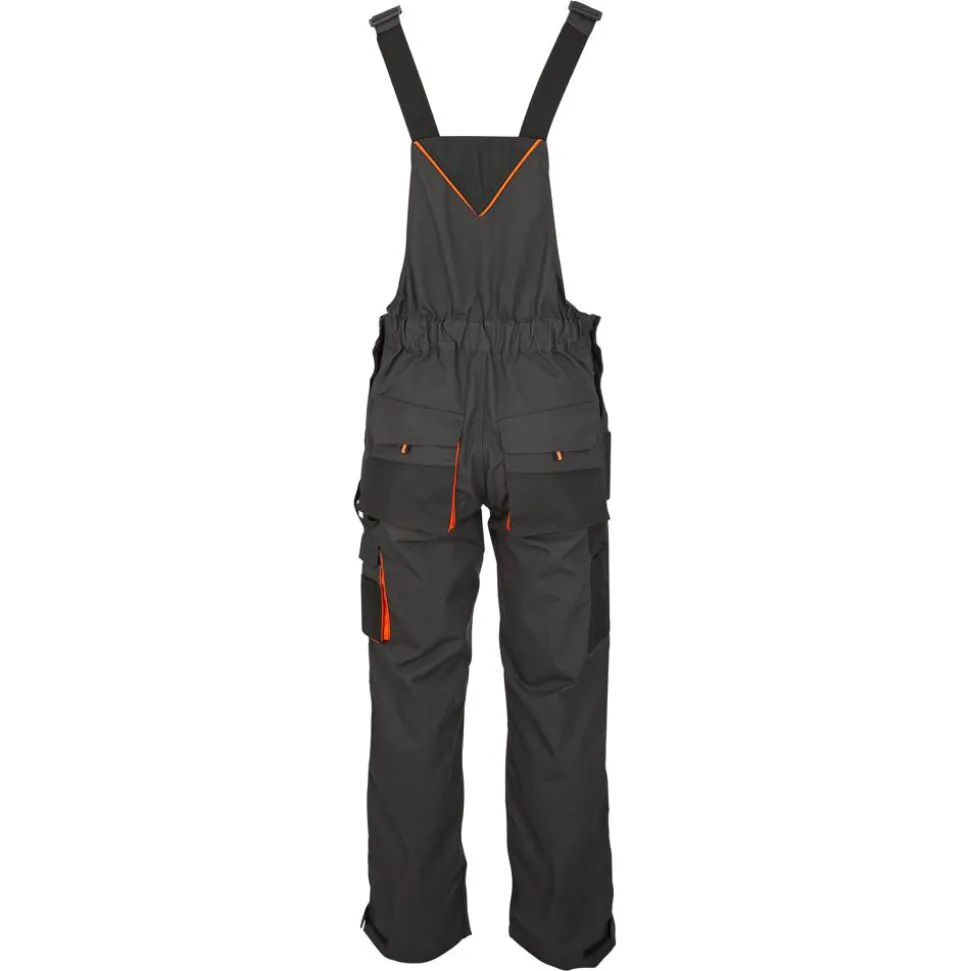Arbeitslatzhose grau/orange Gr. 48