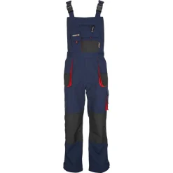 Arbeitslatzhose marineblau/rot Gr. 56