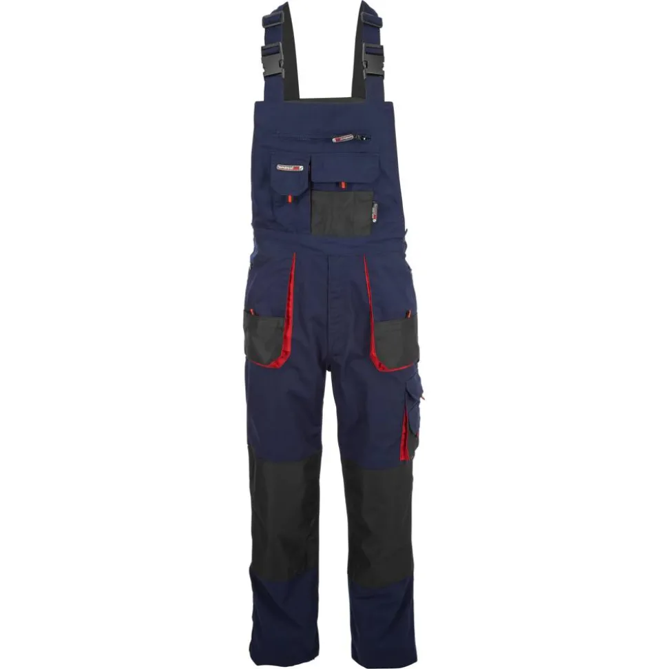 Arbeitslatzhose marineblau/rot Gr. 48