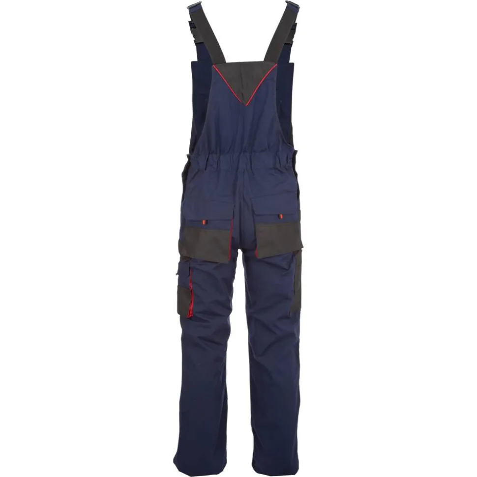Arbeitslatzhose marineblau/rot Gr. 48