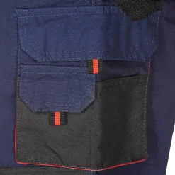 Arbeitslatzhose marineblau/rot Gr. 50
