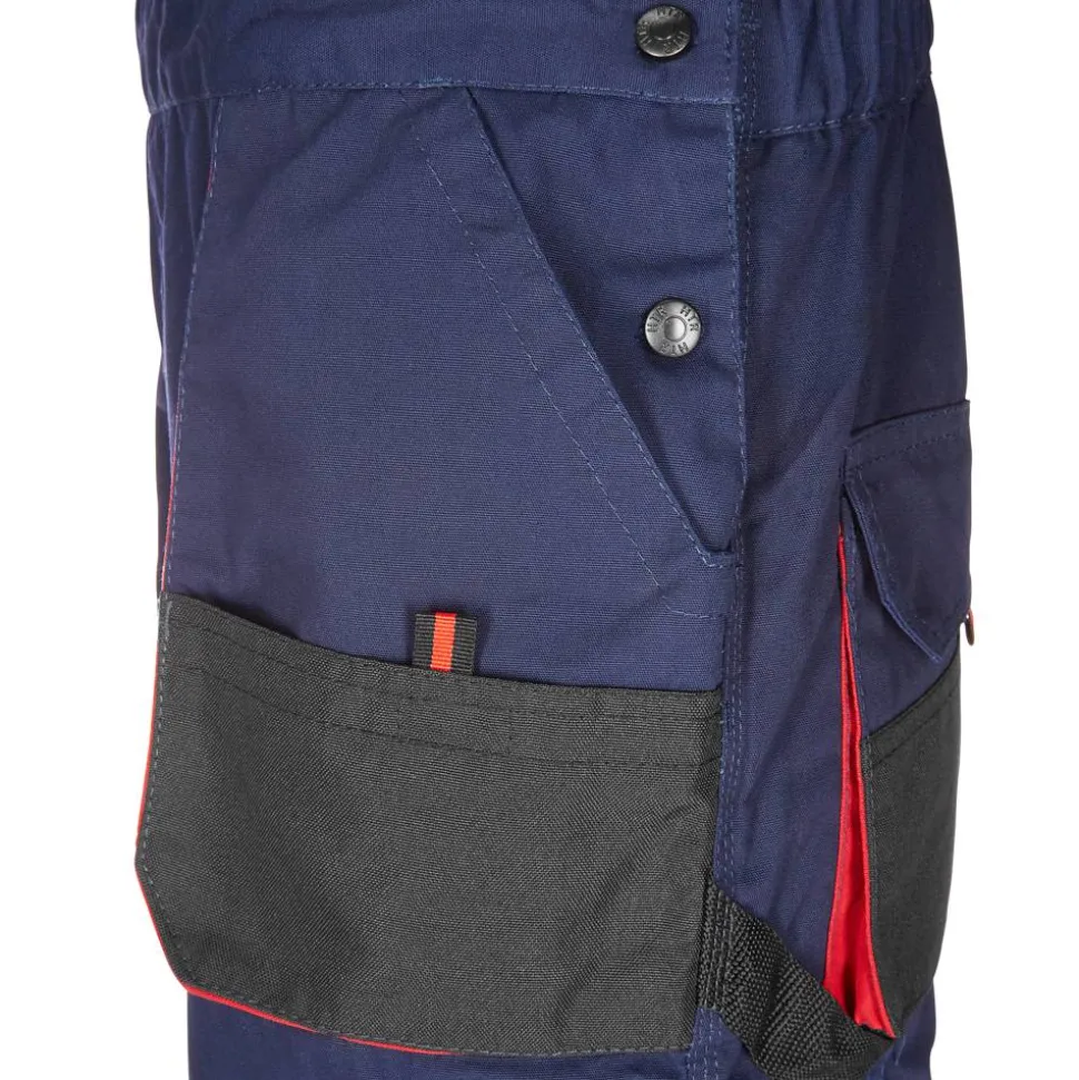 Arbeitslatzhose marineblau/rot Gr. 50