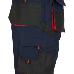 Arbeitslatzhose marineblau/rot Gr. 52