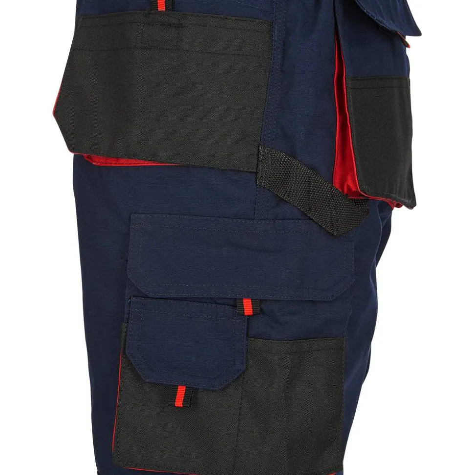 Arbeitslatzhose marineblau/rot Gr. 58