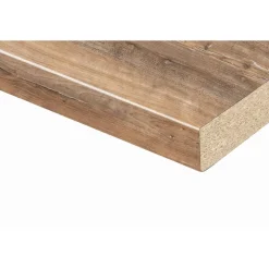 Arbeitsplatte 'Arizona Pine' dunkelbraun 4100 x 600 x 38 mm