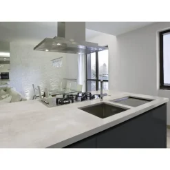 Arbeitsplatte 'Beton Opalgrey 44374' 4100 x 635 x 38 mm
