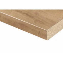 Arbeitsplatte 'Eiche Charlet' braun 4100 x 600 x 38 mm