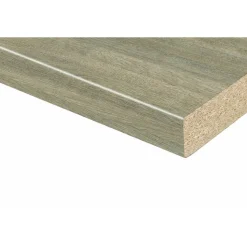 Arbeitsplatte 'Eiche Quarz K4324' braungrau 2600 x 600 x 28 mm