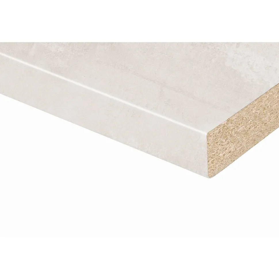 Arbeitsplatte 'Oxid' hellgrau 2750 x 600 x 38 mm