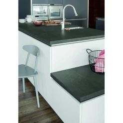 Arbeitsplatte 'Torreano Anthrazit 37984' anthrazit 2600 x 600 x 28 mm