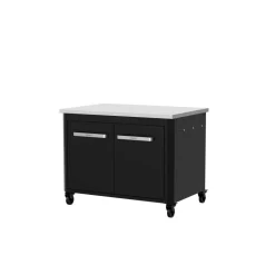 Außenküche-Modul mit Edelstahl-Arbeitsplatte 93,5 x 70 x 67 cm