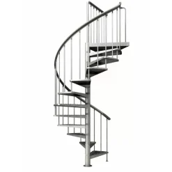 Außenspindeltreppe 'Gardenspin' Metall 16 Lochblechstufen Ø 125 cm