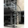 Außenspindeltreppe 'Gardenspin' Metall 13 Lochblechstufen Ø 155 cm