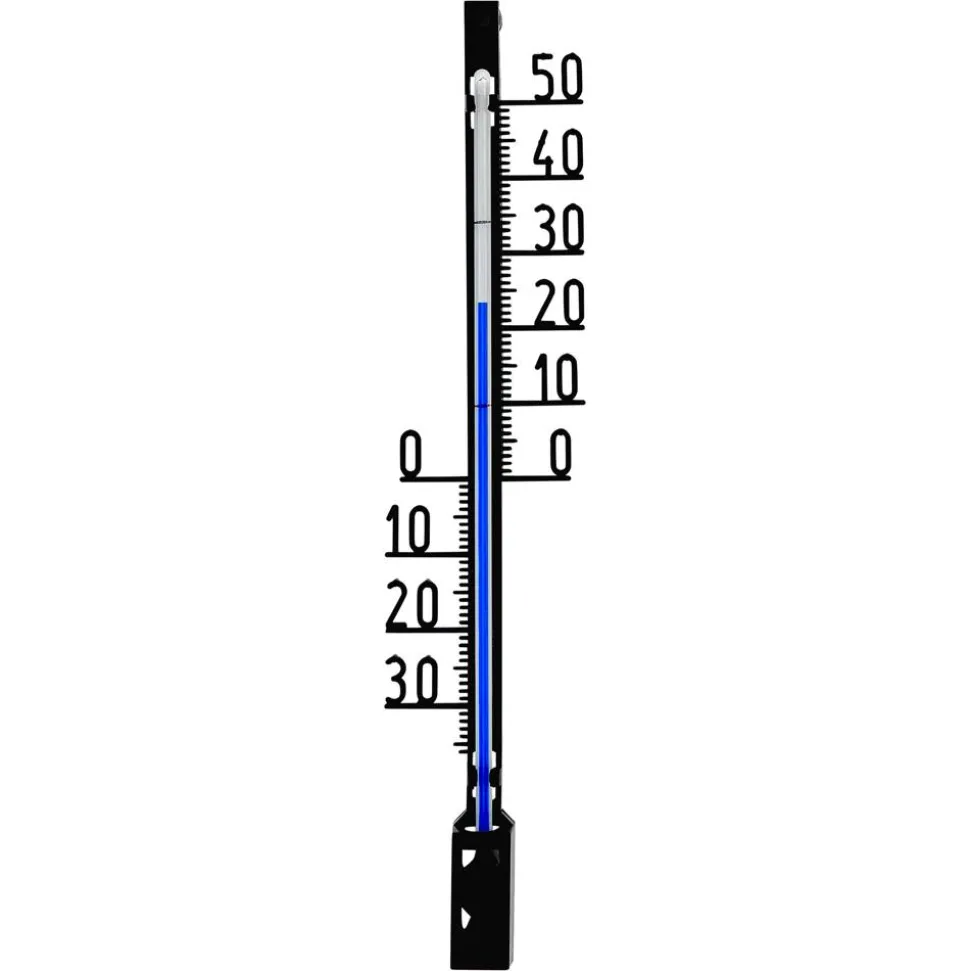 Außenthermometer Kunststoff schwarz 3,4 x 1,5 x 16 cm