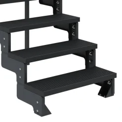 Außentreppe 'Gardentop' anthrazit 5 Stufen 80 cm