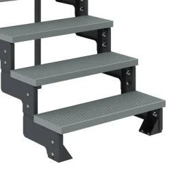 Außentreppe 'Gardentop' grau 3 Stufen 100 cm