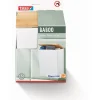 Aufbewahrungsbox 'Baboo' groß mattweiß 18,2 x 21 x 10,2 cm mit Bambusdeckel