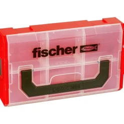 Aufbewahrungsbox 'FIXtainer' rot/transparent