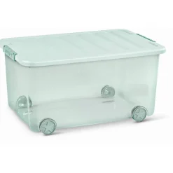 Aufbewahrungsbox 'Scotti Style' grün/transparent 50 l