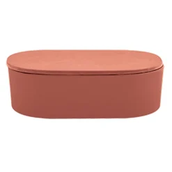 Aufbewahrungsbox 'Takeo' Bambus terracotta 18,5 x 12,5 x 7,9 cm