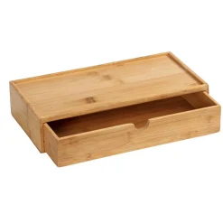 Aufbewahrungsbox 'Terra' Bambus mit Schublade 28 x 14 x 6 cm