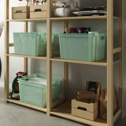 Aufbewahrungsbox 'Vulcano Style' grün/transluzent 30 l