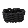 Aufbewahrungskorb 'Melara' Baumwolle, Polyester schwarz 16,5 x 7,5 x 16,5 cm