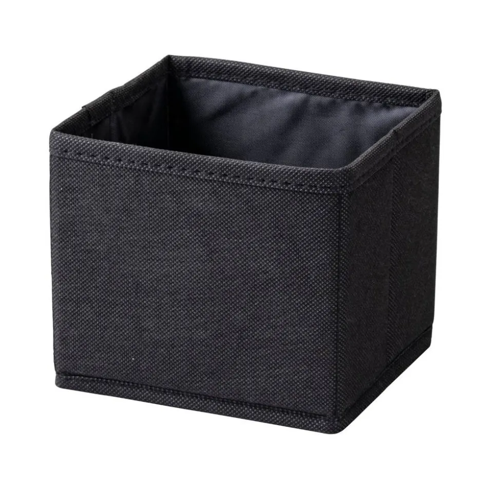 Aufbewahrungskorb schwarz 14 x 13 cm