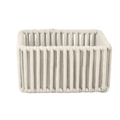 Aufbewahrungskorb 'Zovo' Baumwolle, Polyester beige 20 x 10 x 20 cm