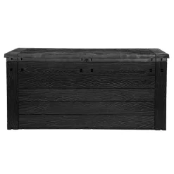 Auflagenbox 'Woody' Kunststoff anthrazit 120 x 45 x 60 cm