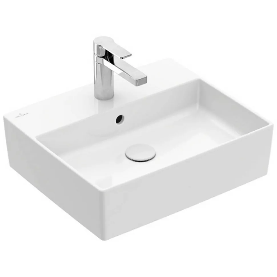 Aufsatzwaschbecken eckig 'Memento 2.0' weiß 50 x 14 x 42 cm