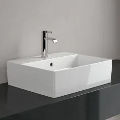 Aufsatzwaschbecken eckig 'Memento 2.0' weiß 50 x 14 x 42 cm