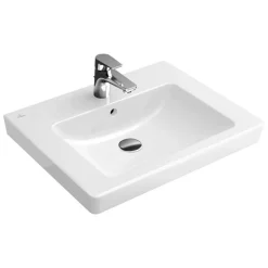 Aufsatzwaschbecken 'Subway 2.0' weiß 60 x 15,5 x 47 cm Unterseite geschliffen